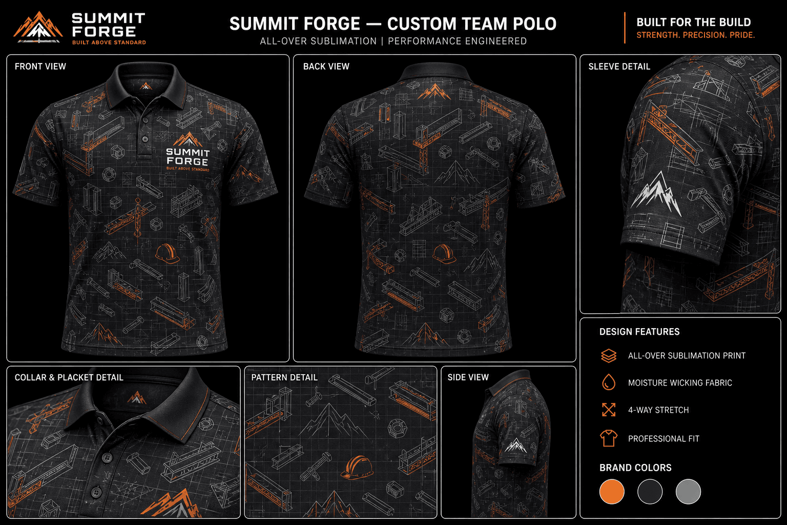 Summit Forge complete custom polo presentation